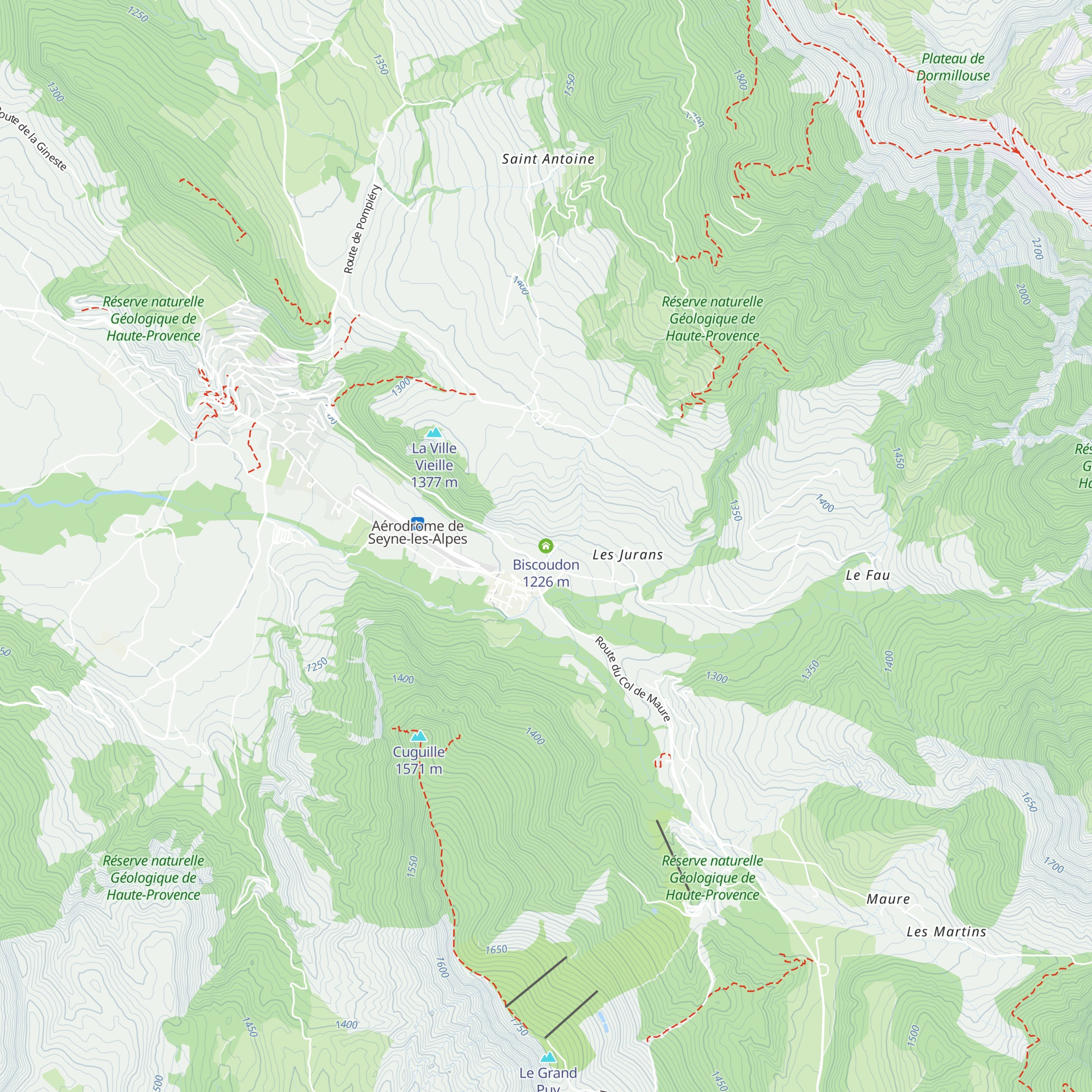 Biscoudon map