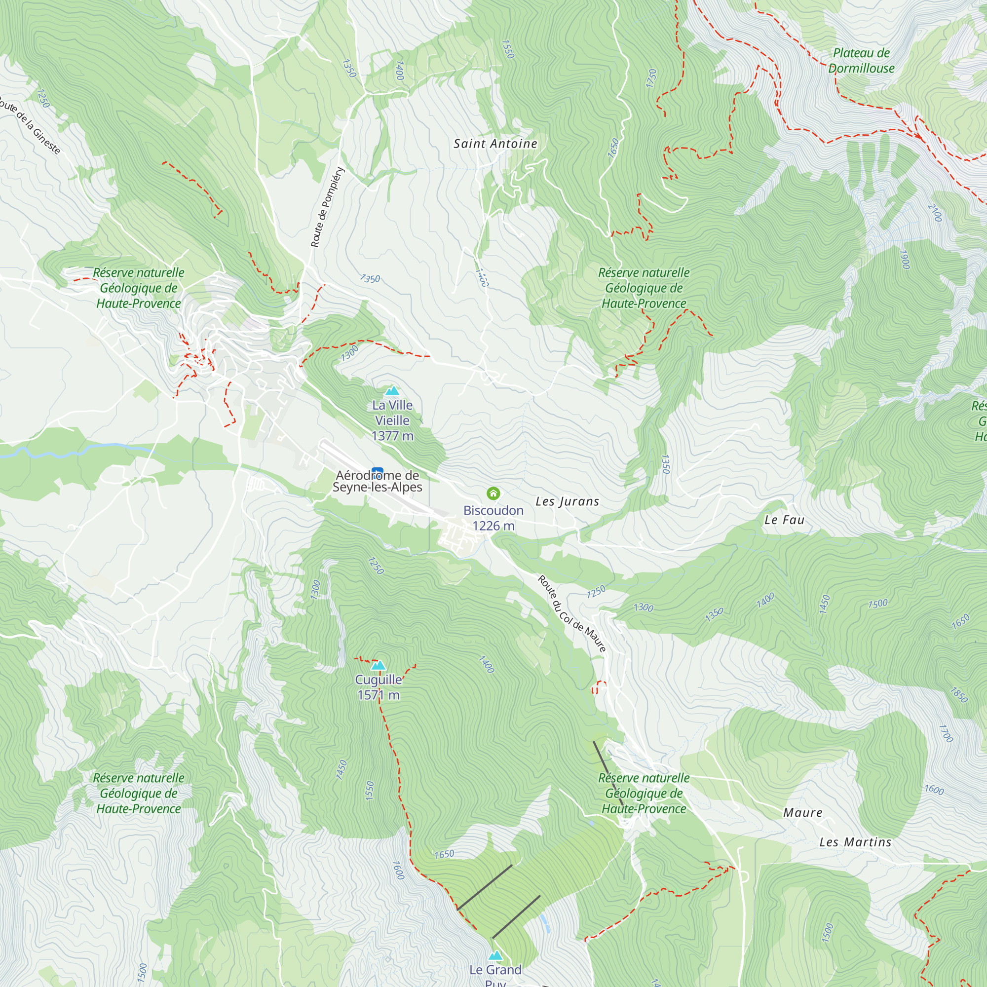 Biscoudon map