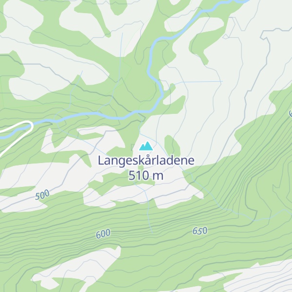 Map of Langeskårladene