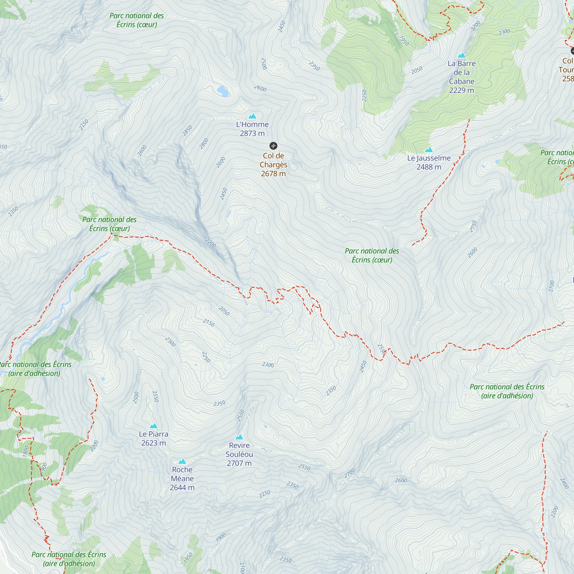 Cabane de Chargès map
