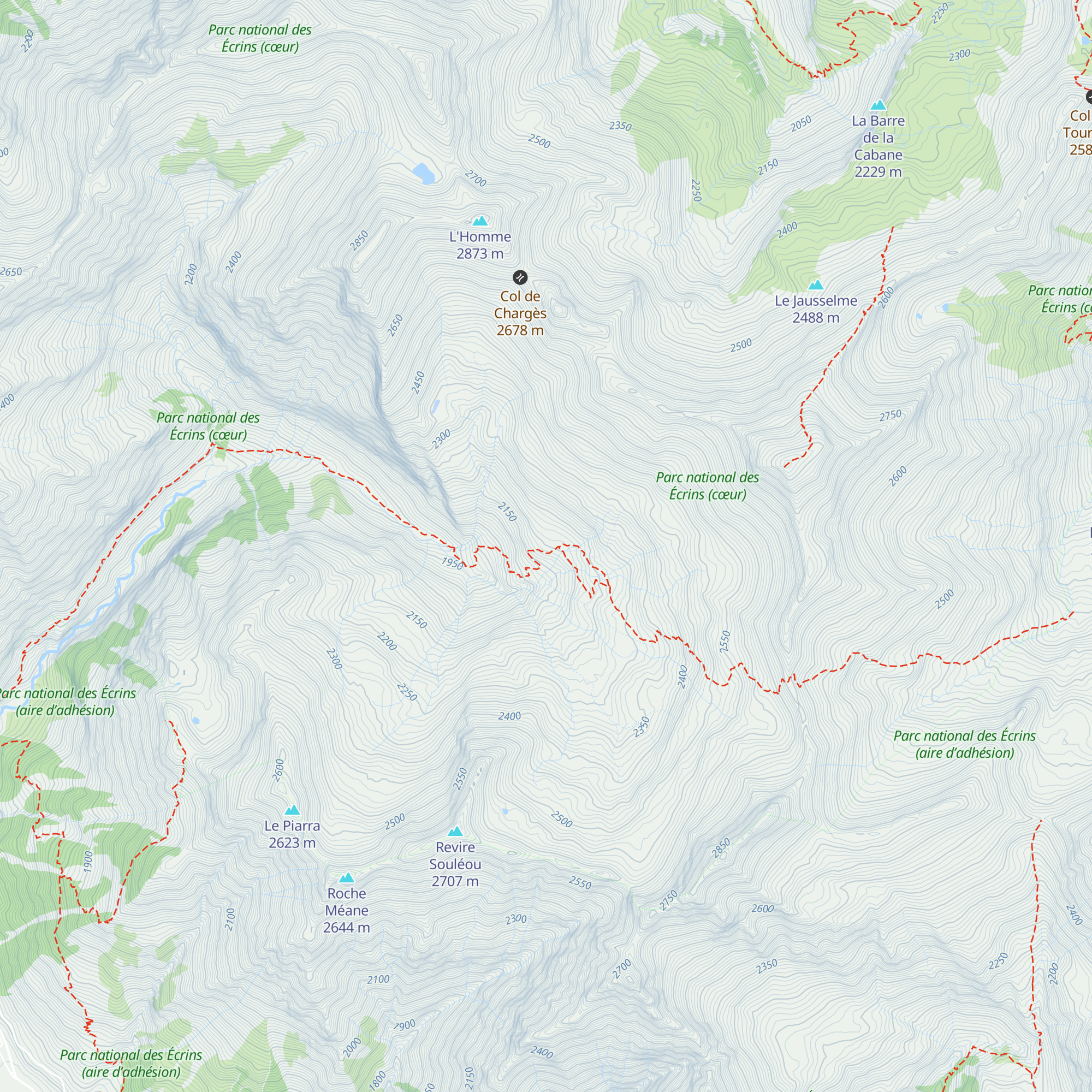Cabane de Chargès map