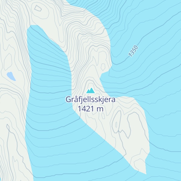 Map of Gråfjellsskjera