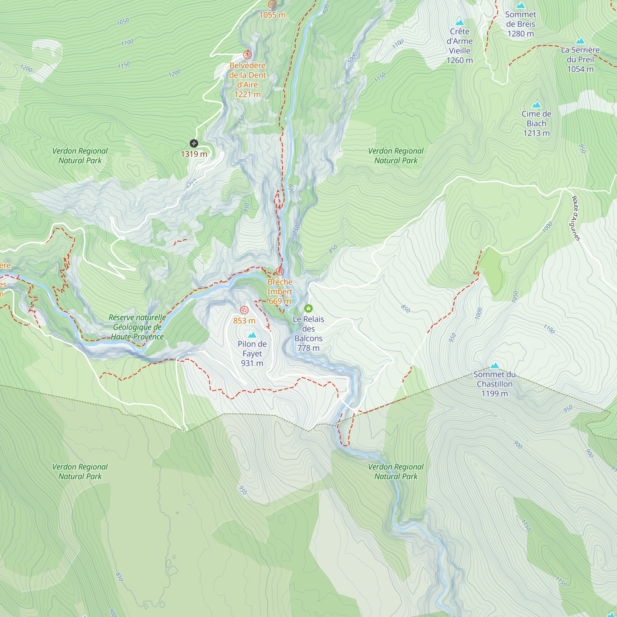 Le Relais des Balcons map