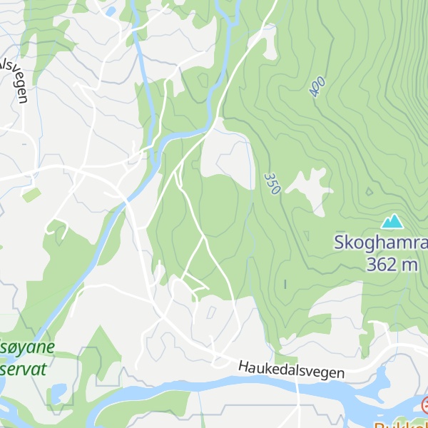 Map of Haugane