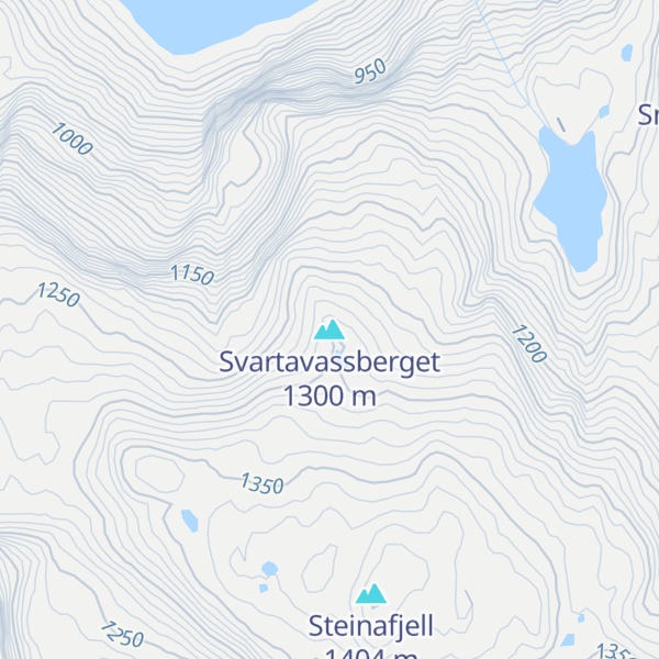 Map of Svartavassberget