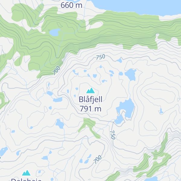Map of Blåfjell