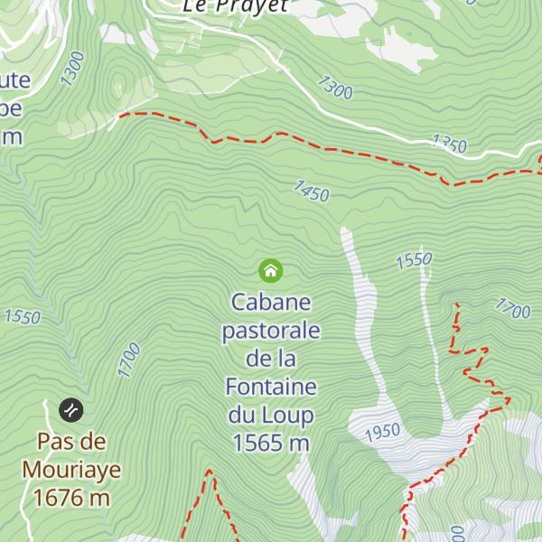 Map of Cabane pastorale de la Fontaine du Loup