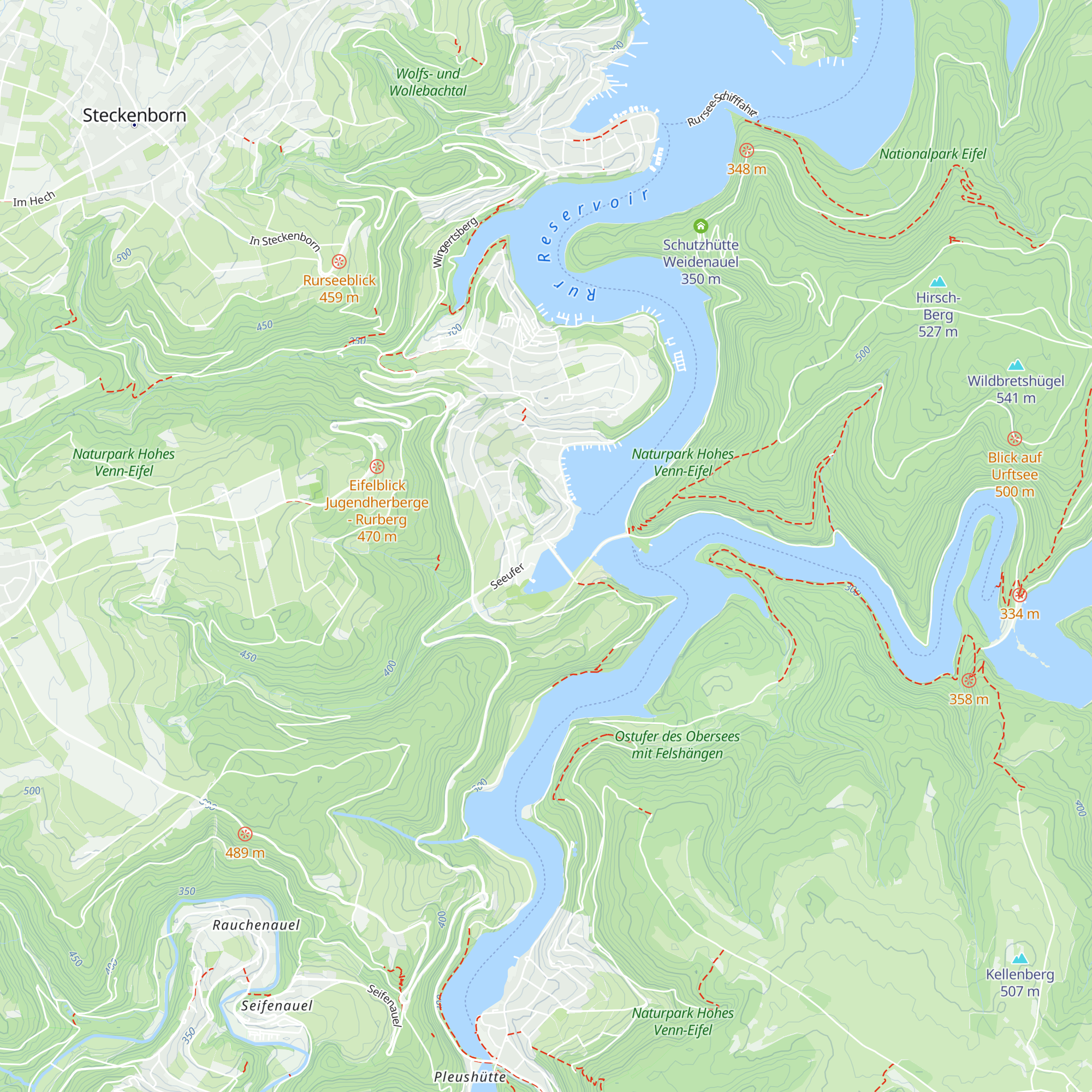 Rursee-Touristik map