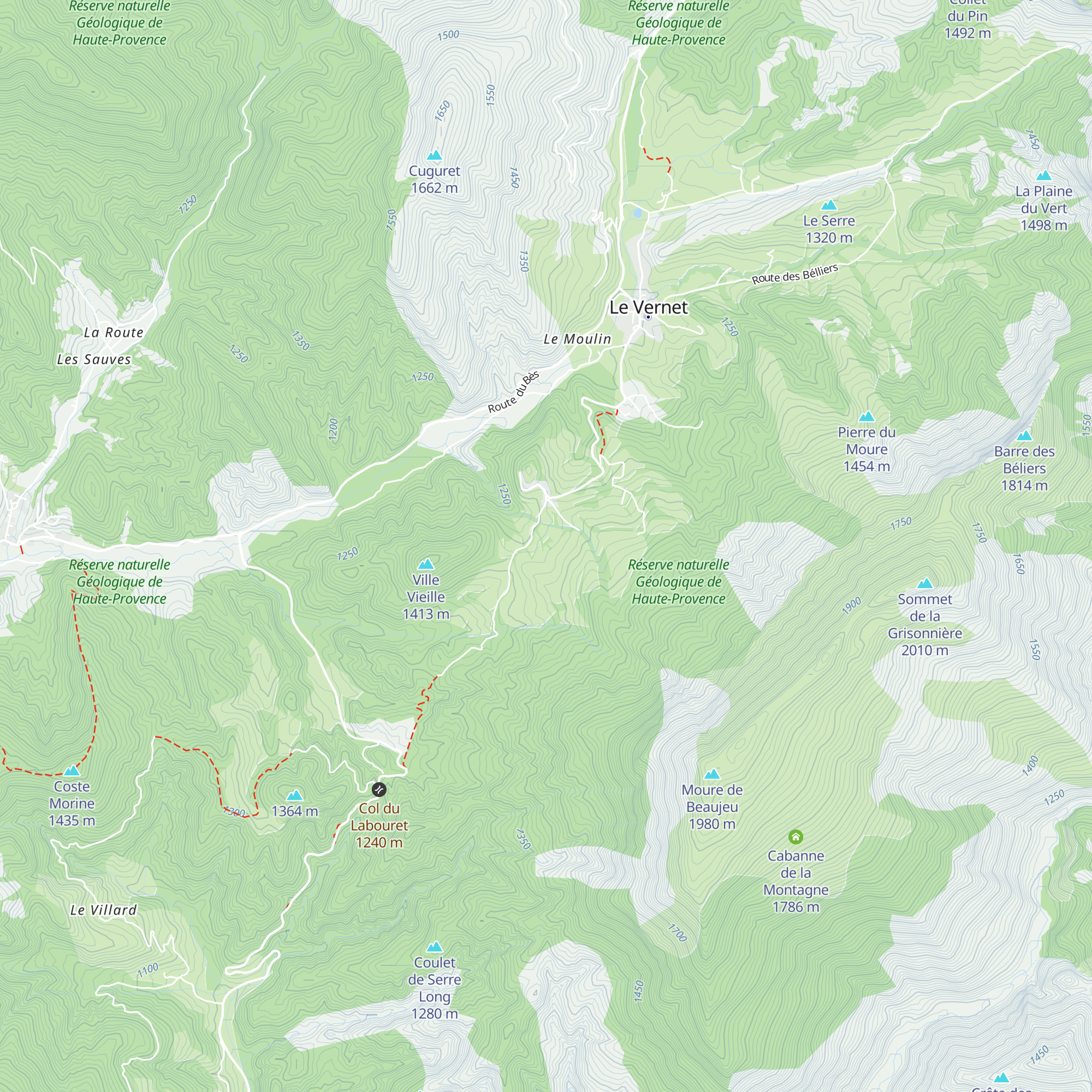 Chapelle Saint-Pancrace map