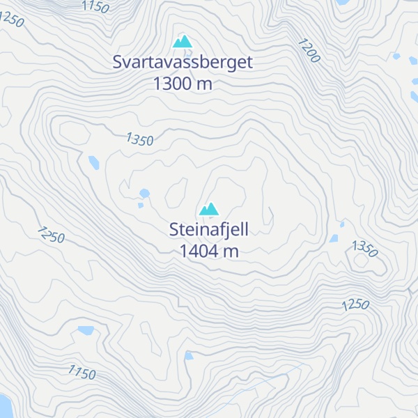 Map of Steinafjell