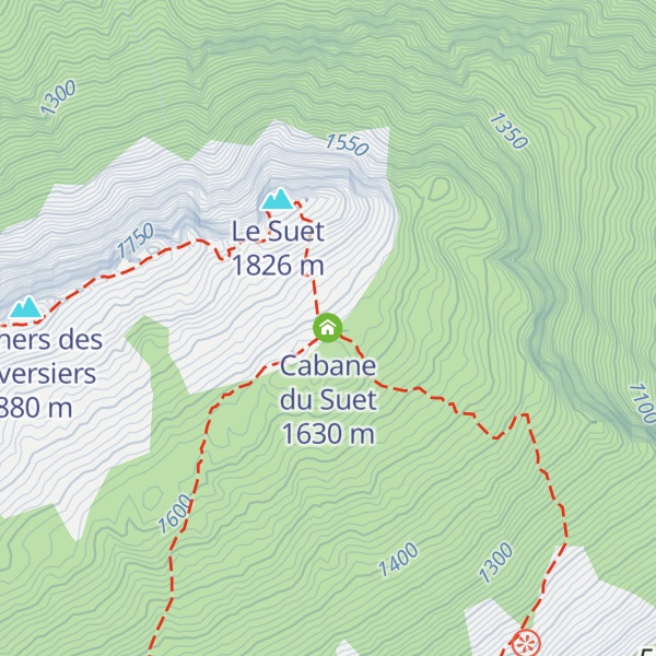 Map of Cabane du Suet