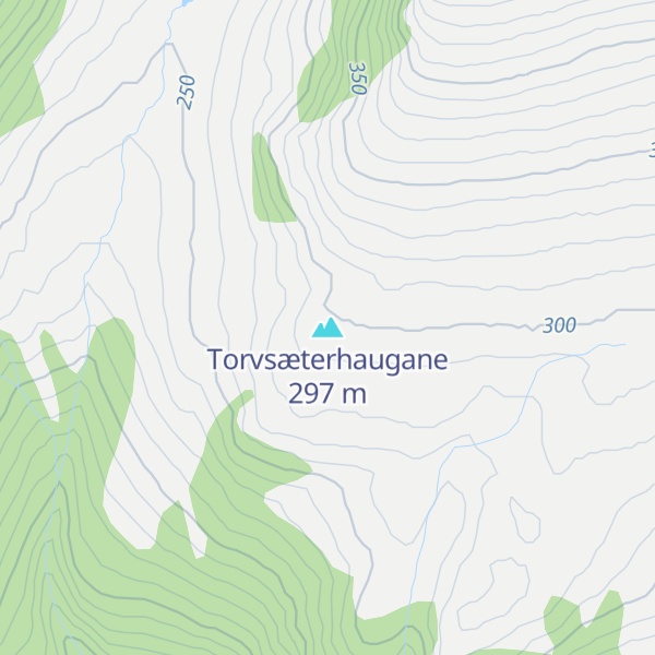 Map of Torvsæterhaugane