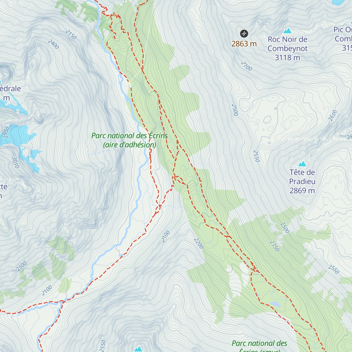 Refuge de l'Alpe de Villar-d'Arène map