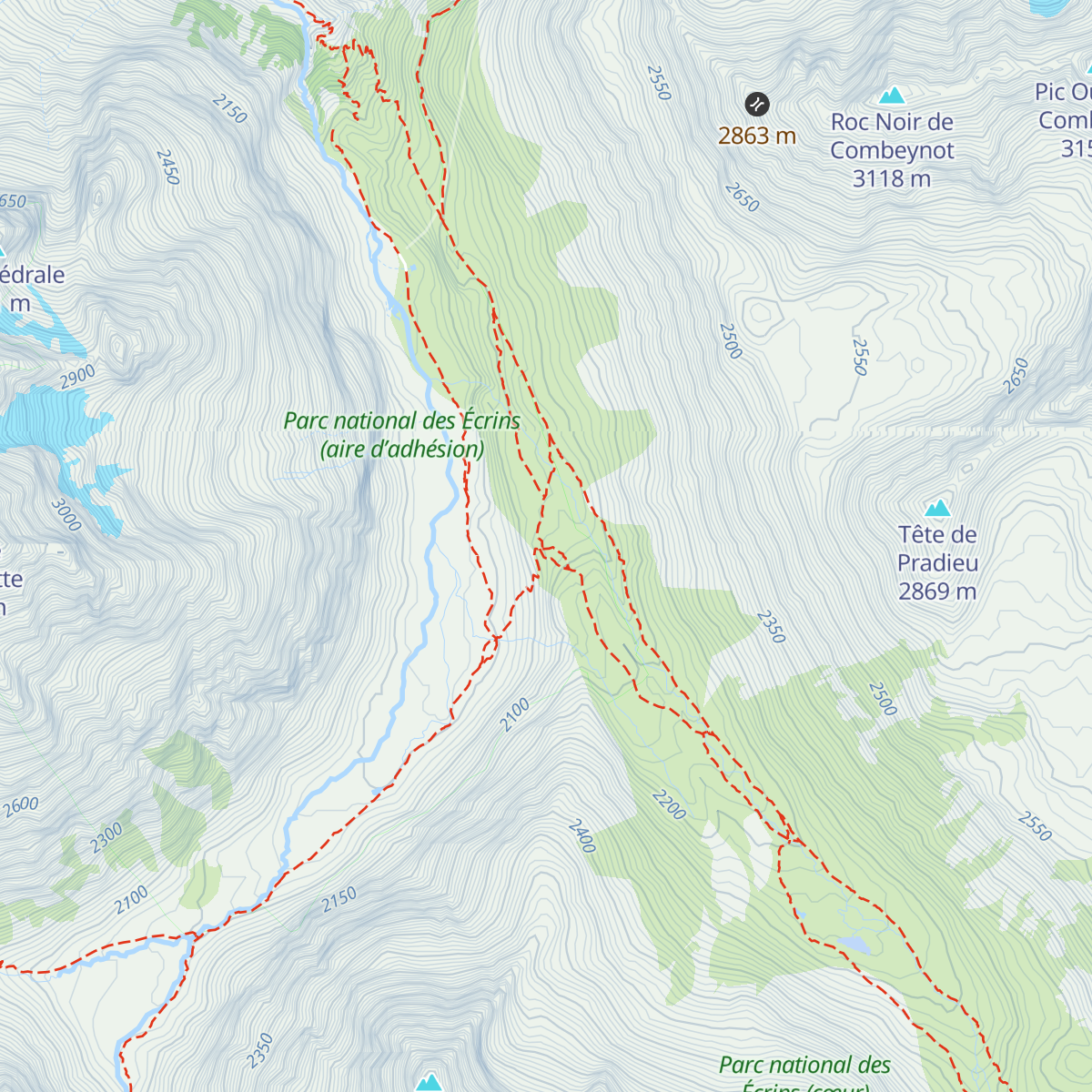 Refuge de l'Alpe de Villar-d'Arène map
