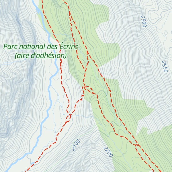Map of Refuge de l'Alpe de Villar-d'Arène
