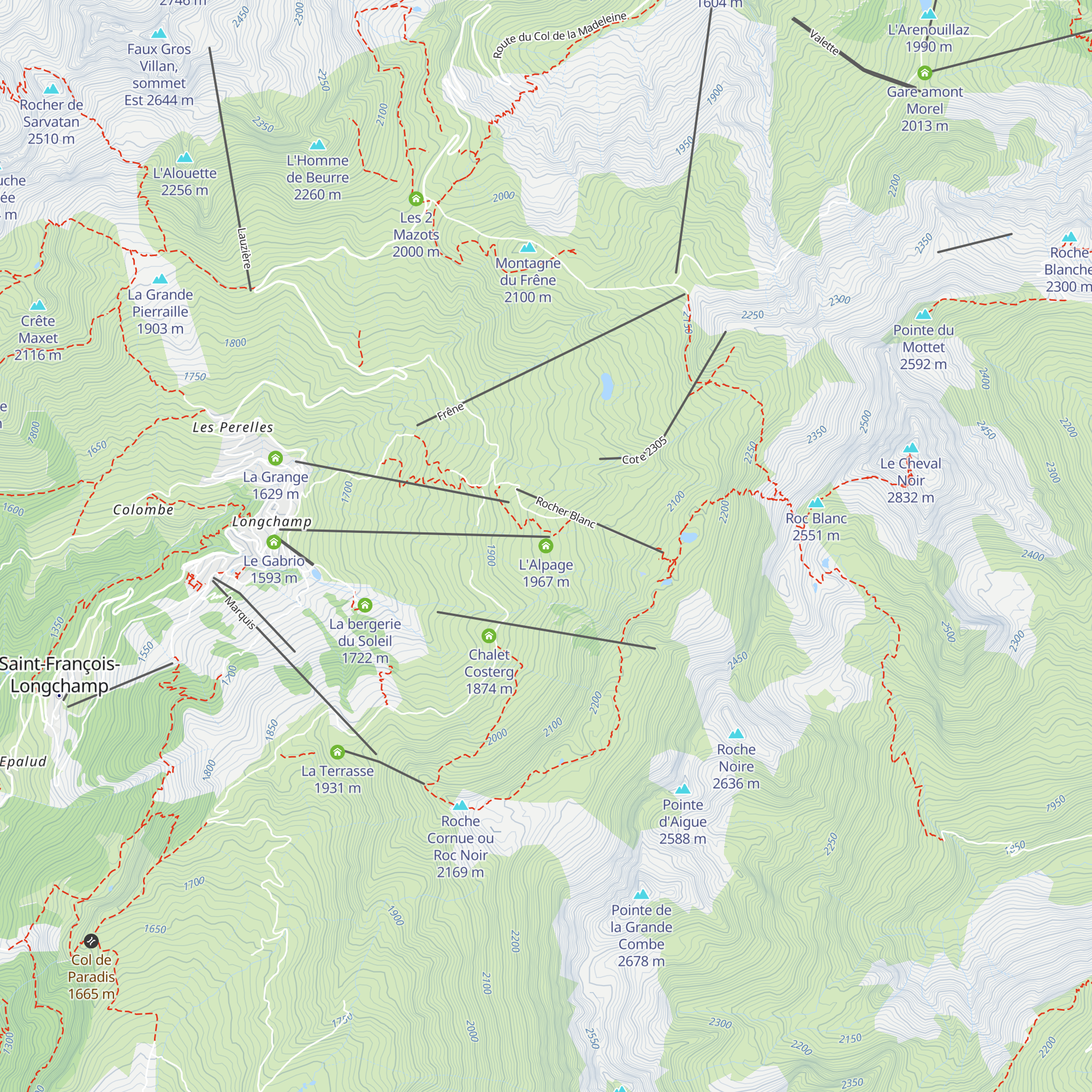 L'Alpage map
