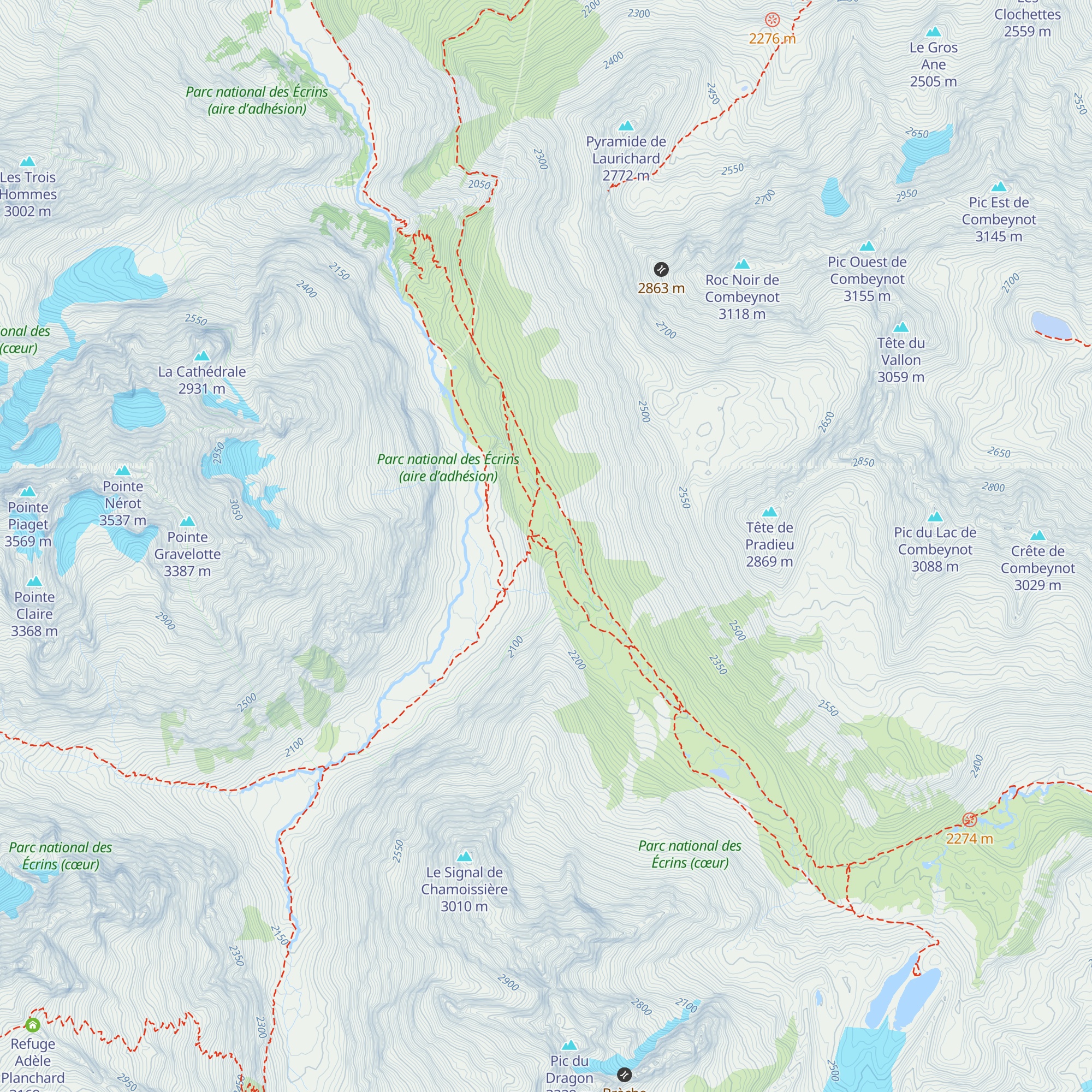 Chalet-Refuge de Chamoissière map