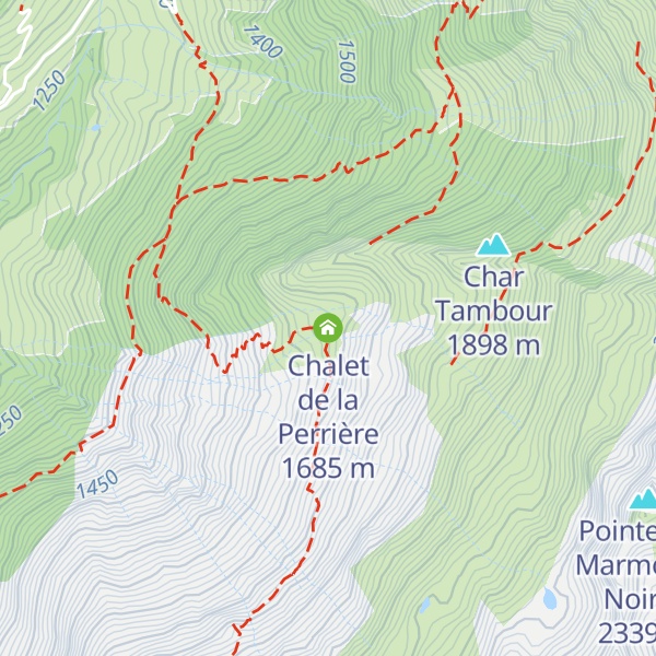 Map of Chalet de la Perrière