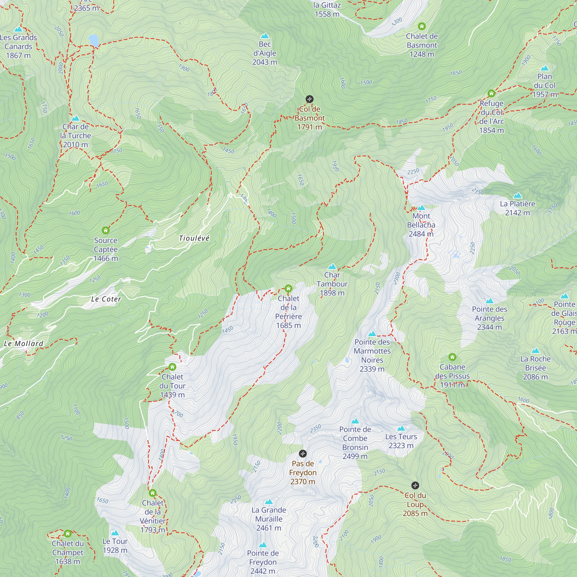 Chalet de la Perrière map