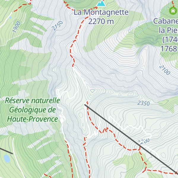 Map of La Batterie de Dormillouse