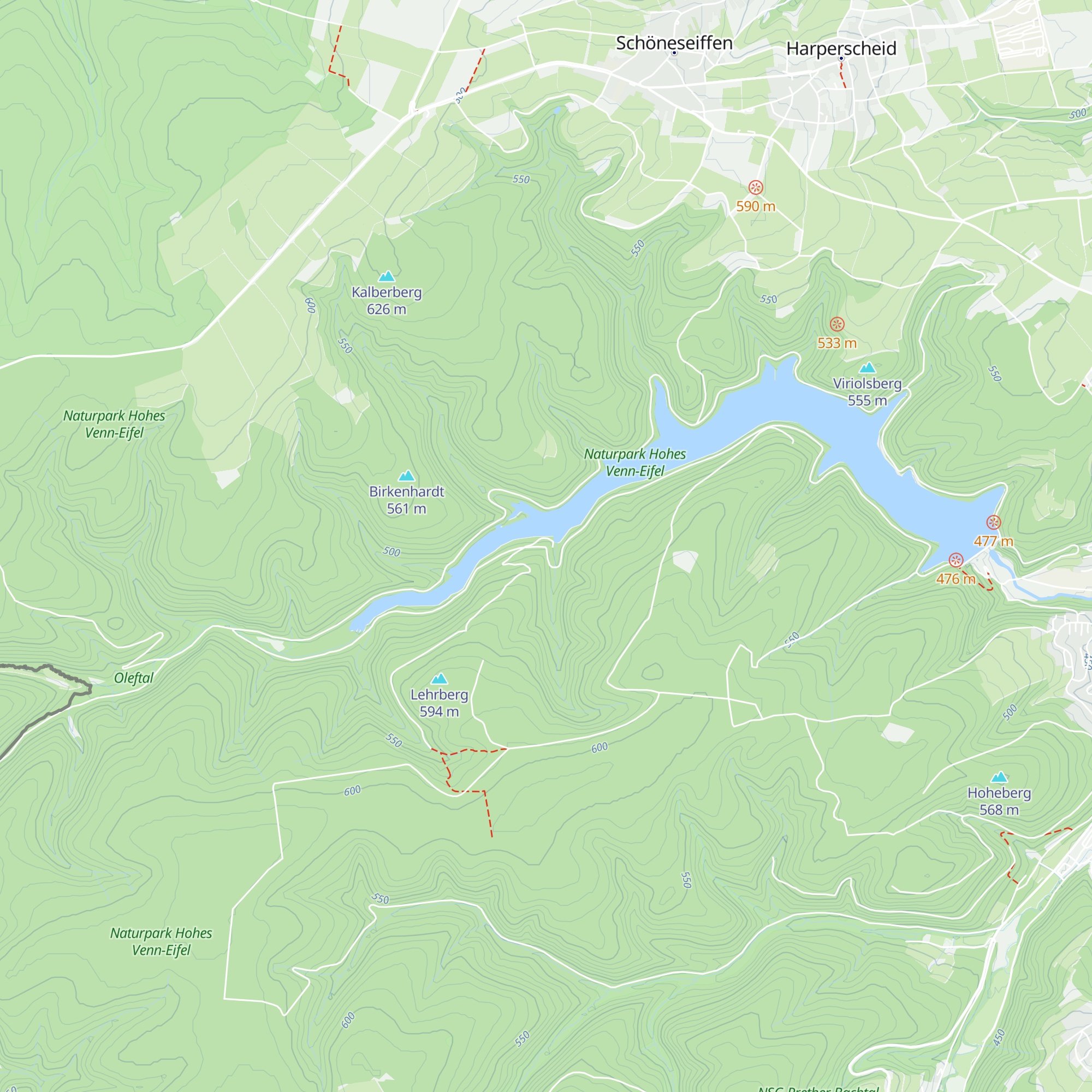 Hütte Hesselbach map
