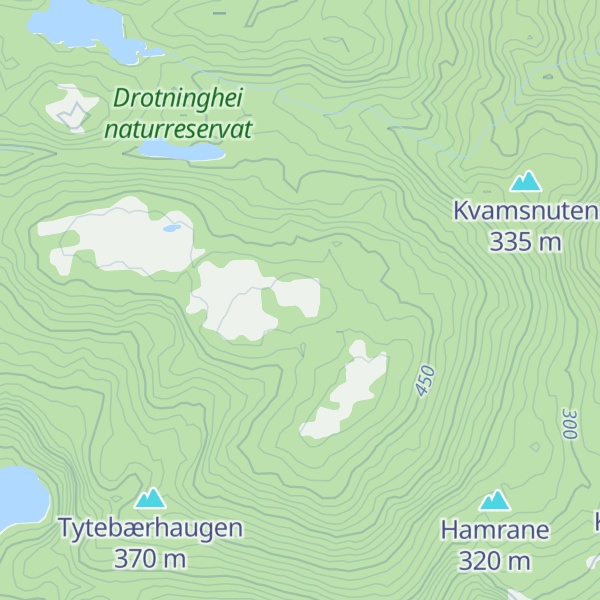 Map of Drotningheia