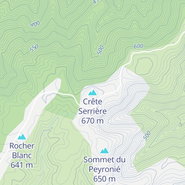 Map of Crête Serrière