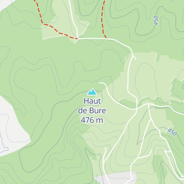 Map of Haut de Bure