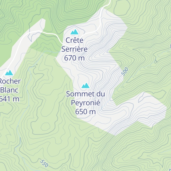 Map of Sommet du Peyronié