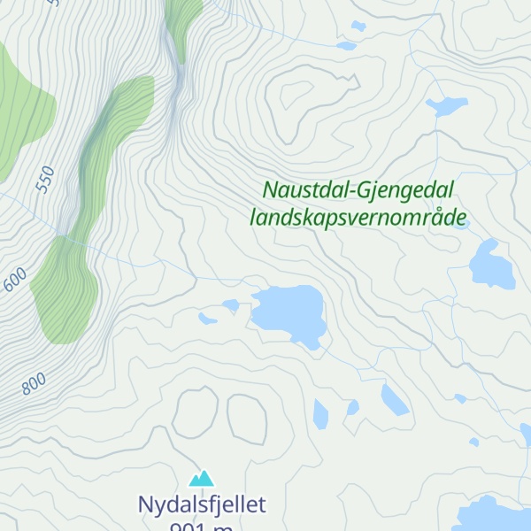 Map of Myklandsegga