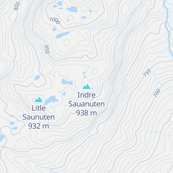 Map of Indre Sauanuten