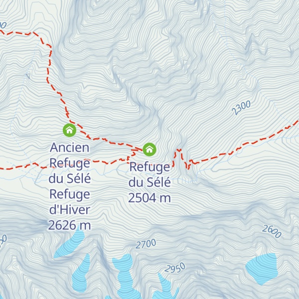 Map of Refuge du Sélé