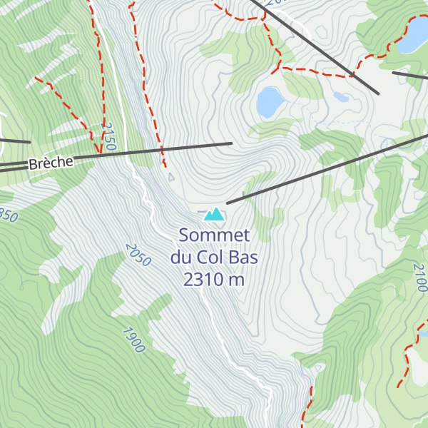 Map of Sommet du Col Bas
