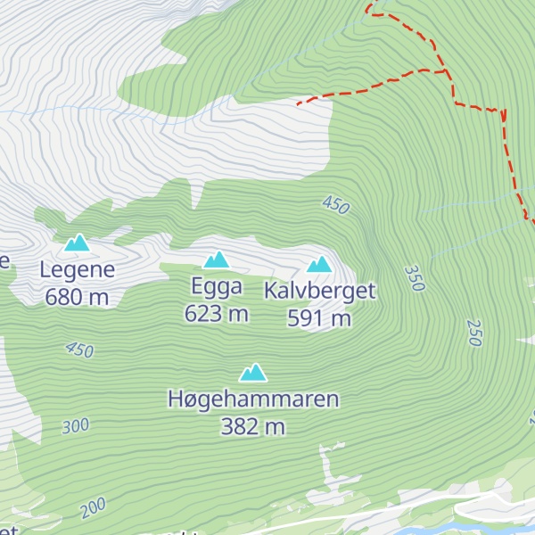 Map of Ytstenesegga