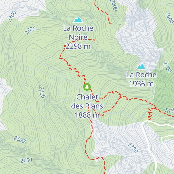 Map of Chalet des Plans
