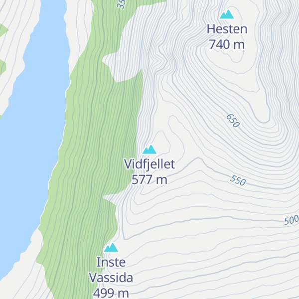 Map of Vidfjellet