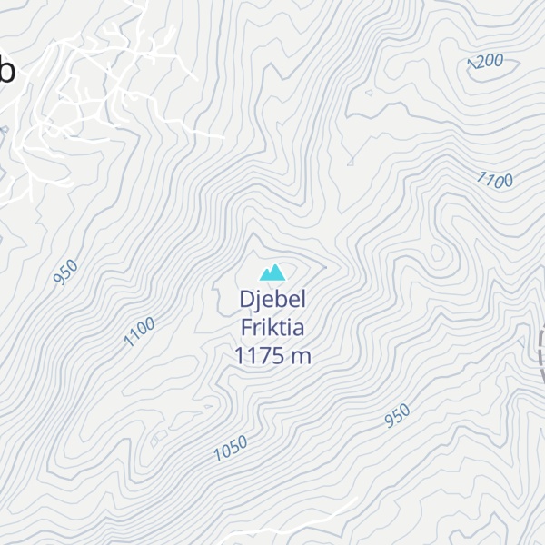 Map of Djebel Friktia