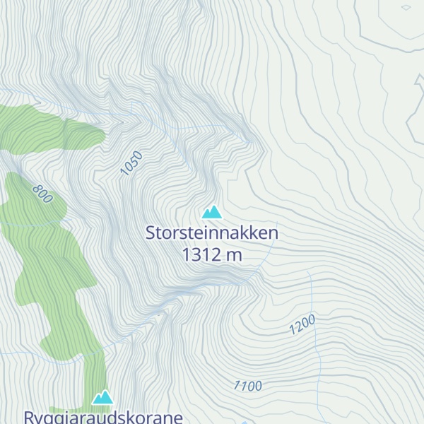 Map of Storsteinnakken