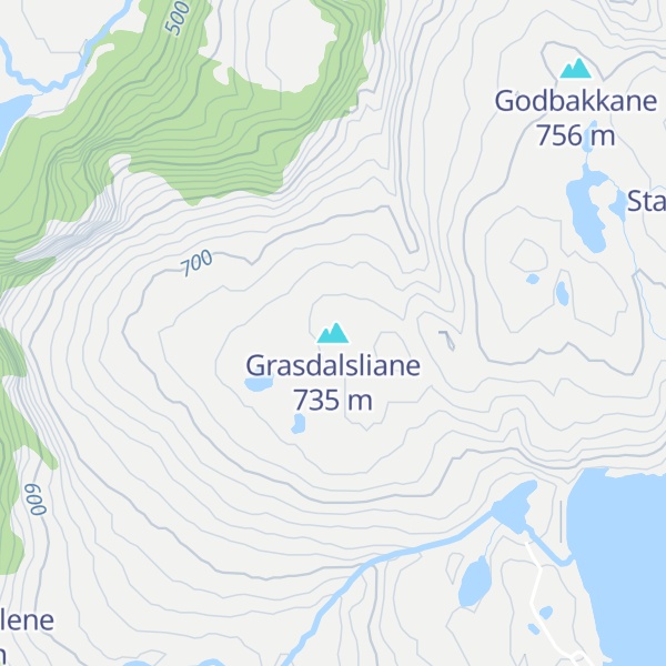 Map of Grasdalsliane