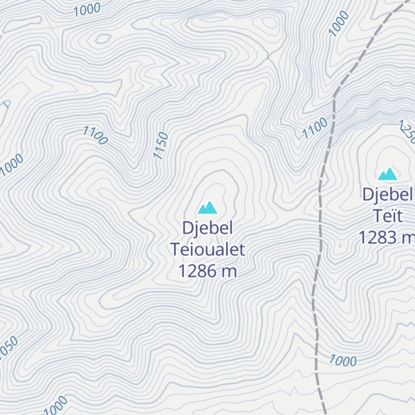 Map of Djebel Teioualet