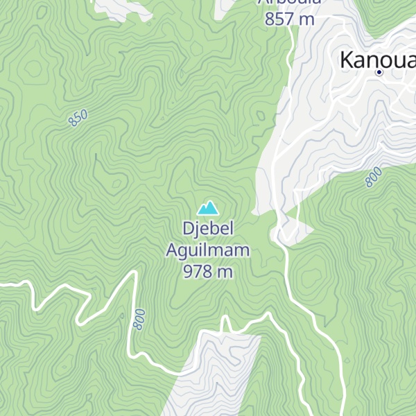 Map of Djebel Aguilmam