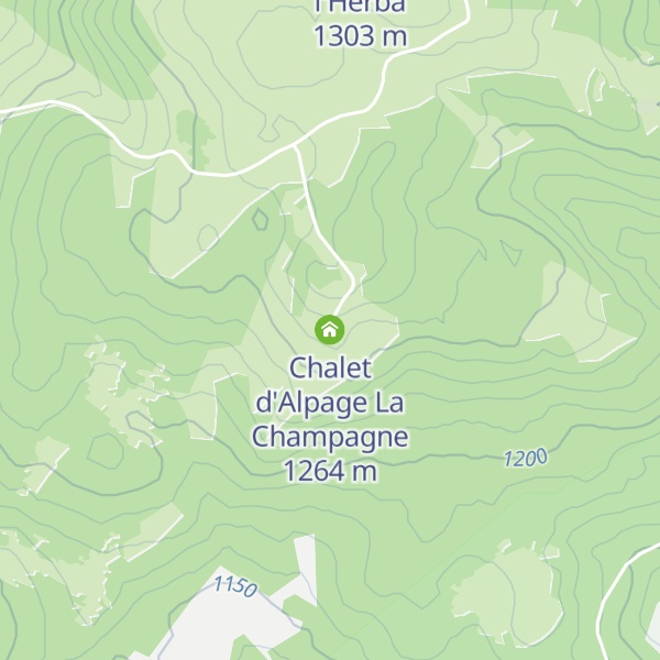 Map of Chalet d'Alpage La Champagne