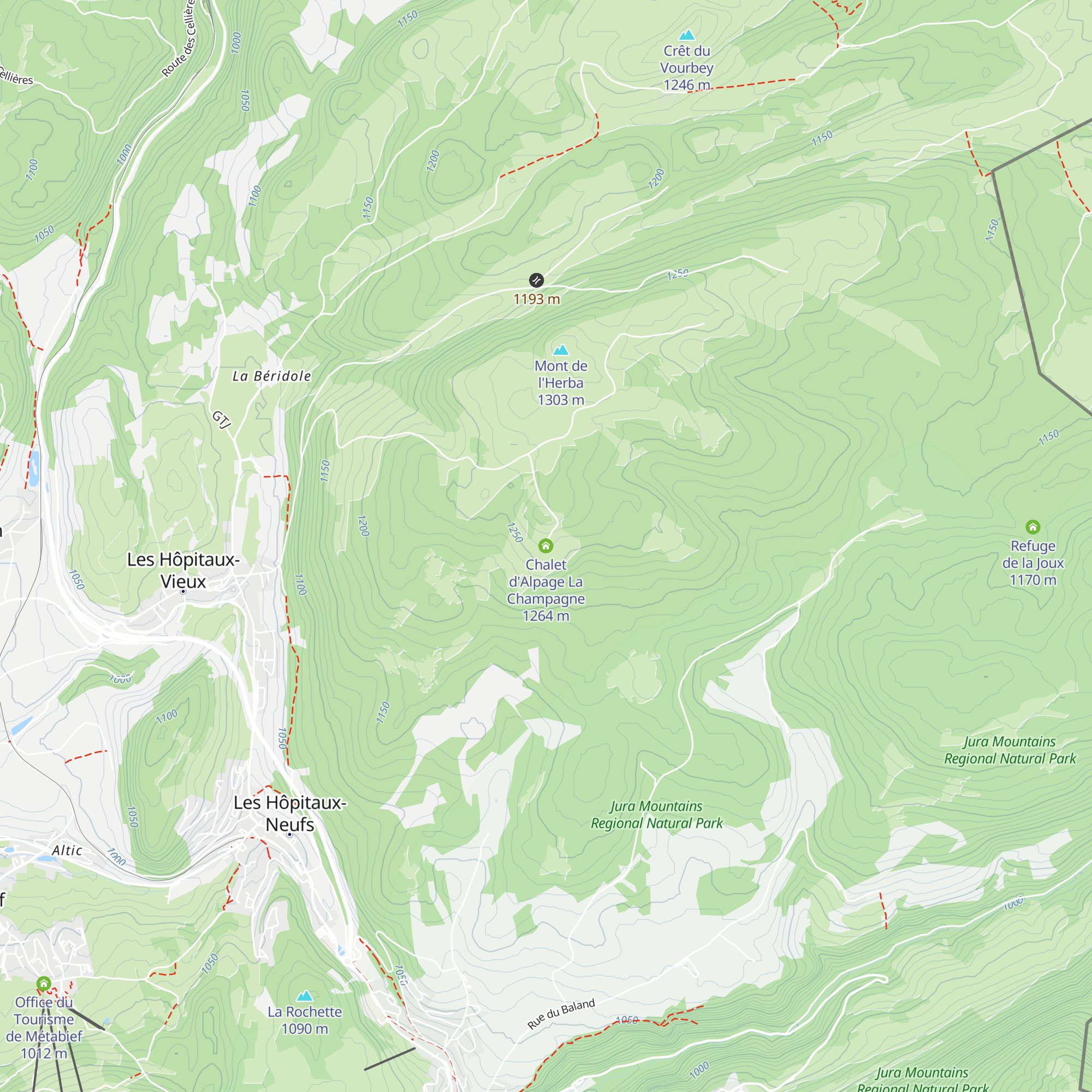 Chalet d'Alpage La Champagne map