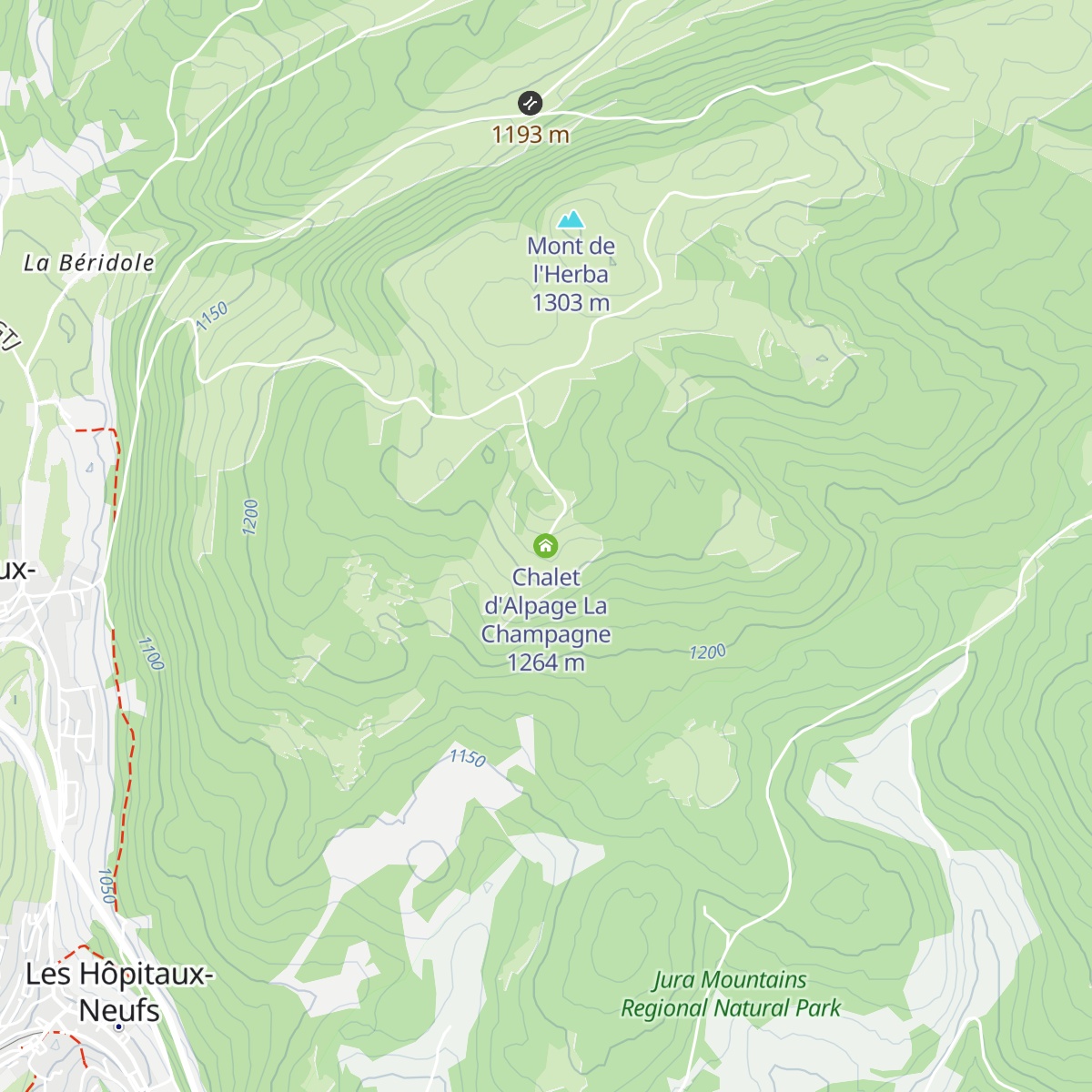 Chalet d'Alpage La Champagne map