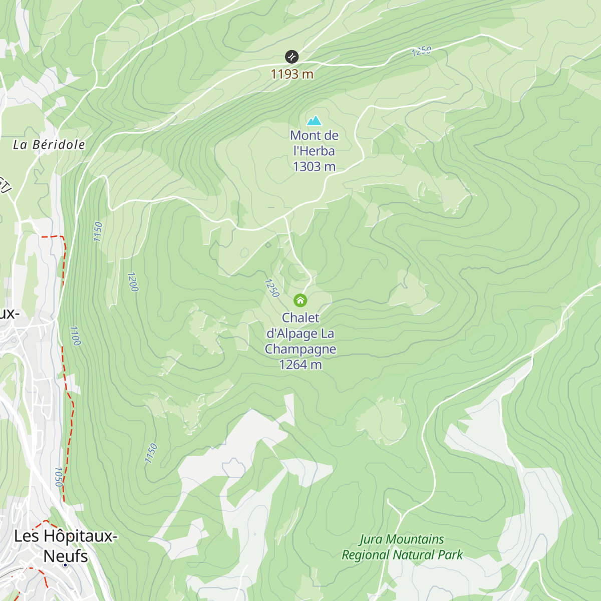 Chalet d'Alpage La Champagne map
