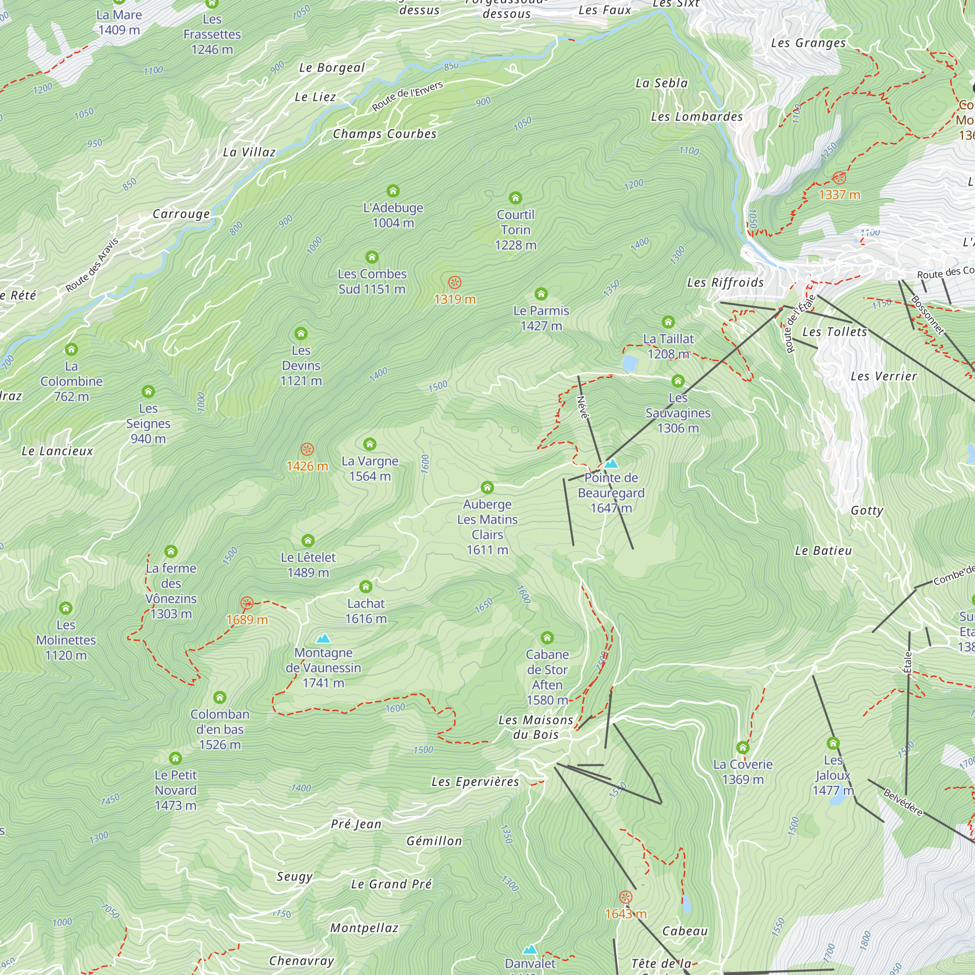 Auberge Les Matins Clairs map
