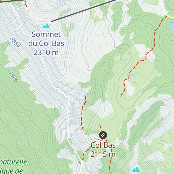 Map of Tête du Vallon du Loup