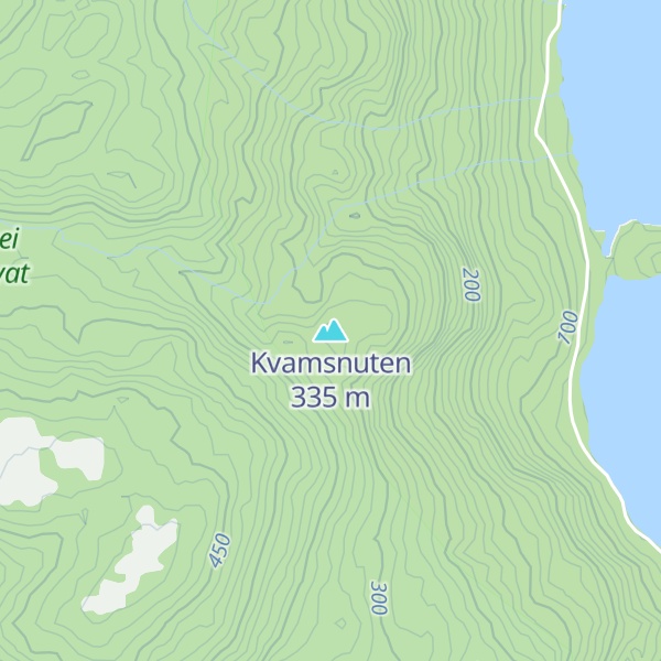 Map of Kvamsnuten