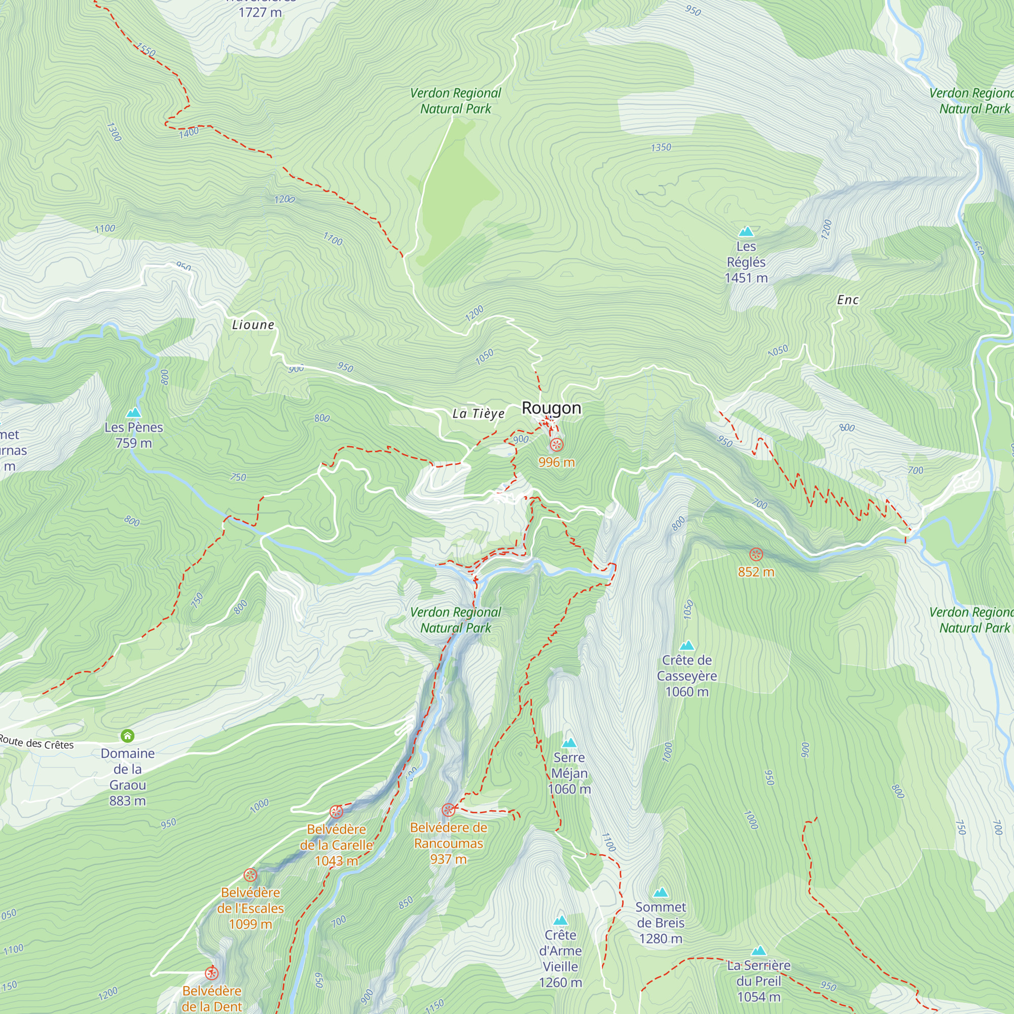Maison de Site du Point Sublime map