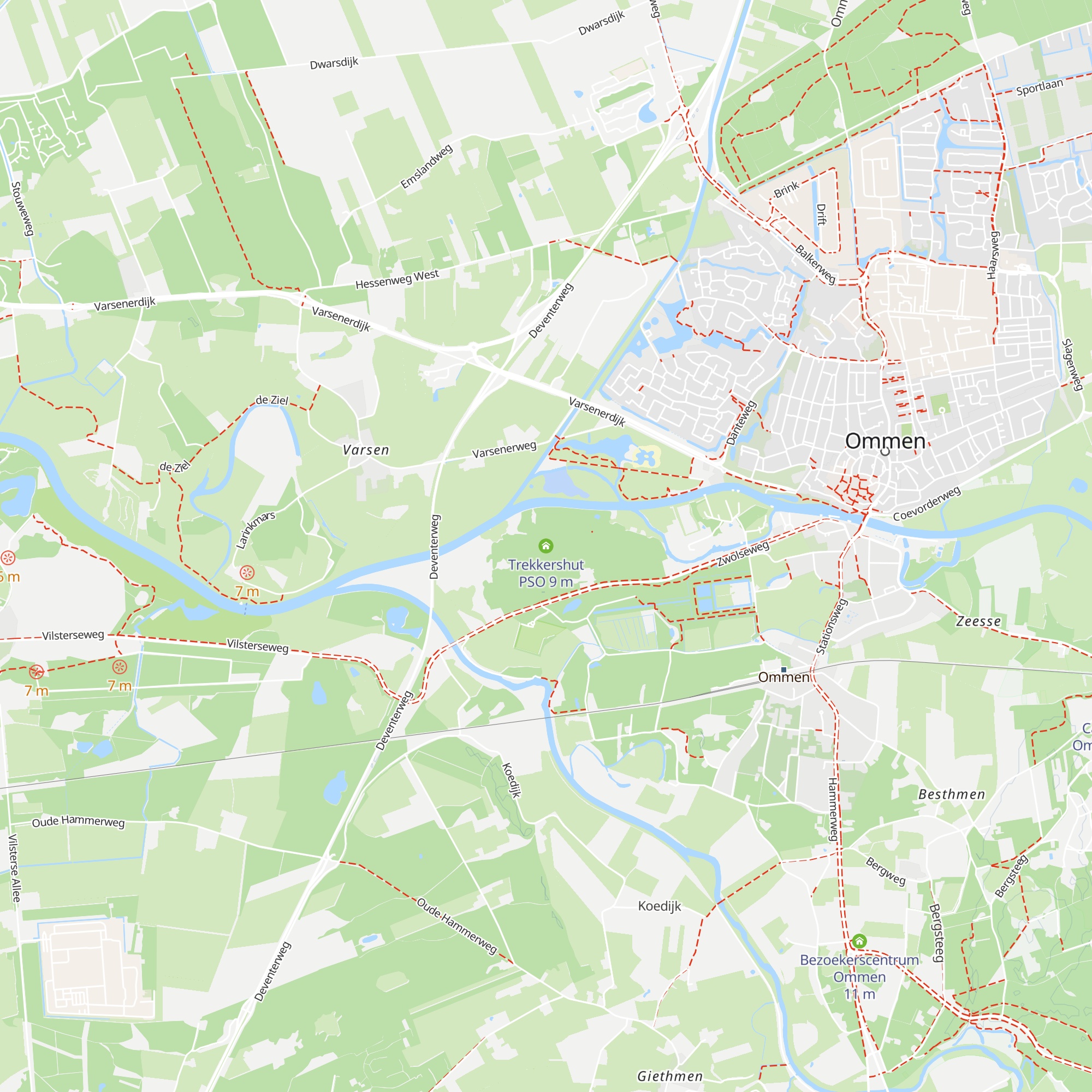 Trekkershut PSO map